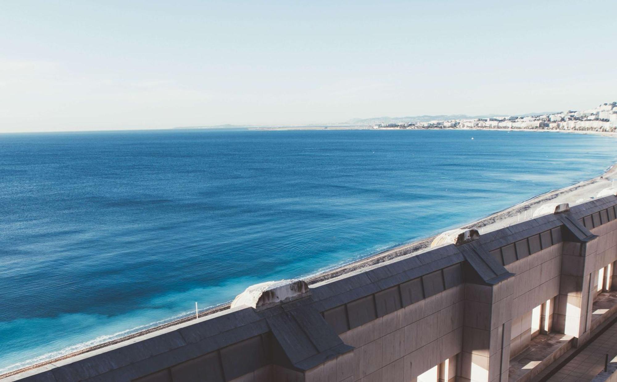Hyatt Regency Nice Palais De La Mediterranee Exterior photo View of the Mediterranean from the hotel