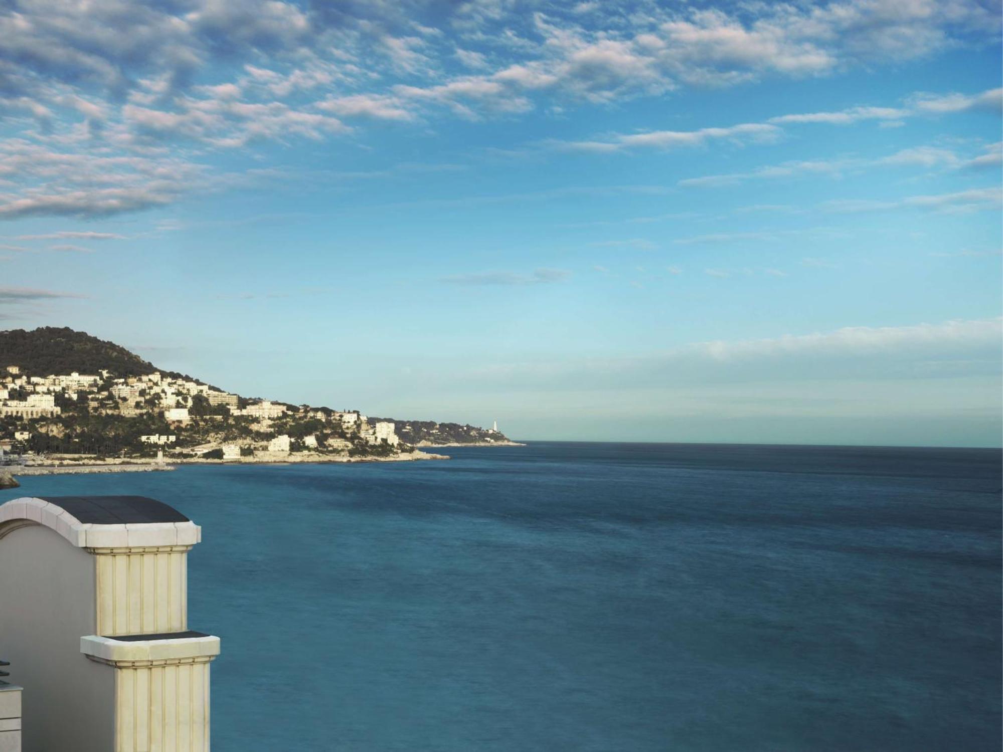 Hyatt Regency Nice Palais De La Mediterranee Exterior photo View of the Mediterranean from the hotel