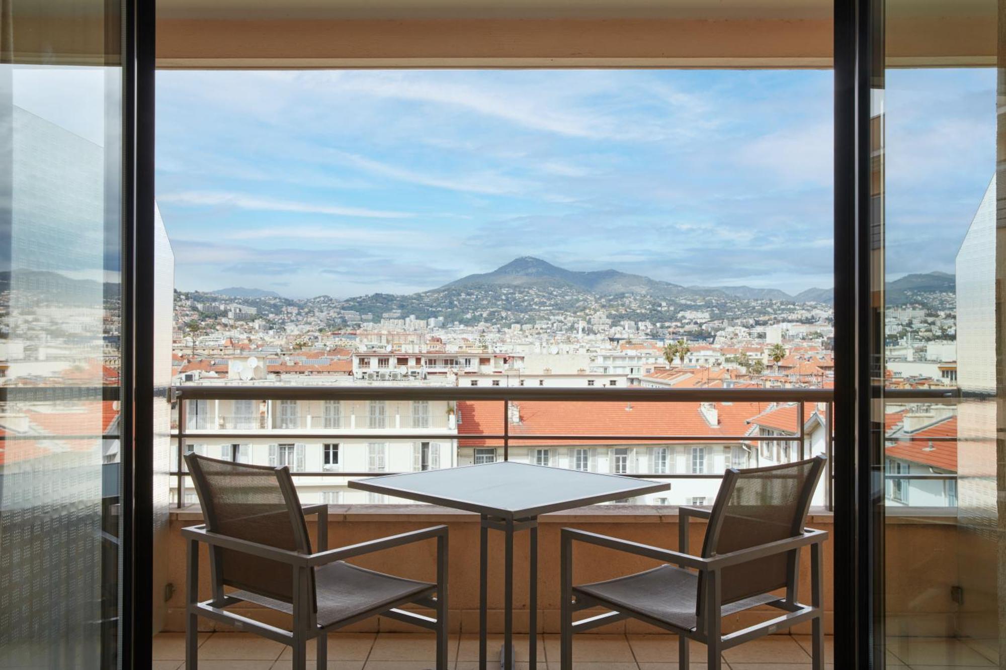 Hyatt Regency Nice Palais De La Mediterranee Exterior photo View from the balcony of a suite at the Hilton Athens
